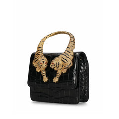 Tiger Sculpted Top Handle Bag