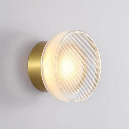 Led Round Glass Wall Sconce Lamp Home Decoration Indoor Lighting