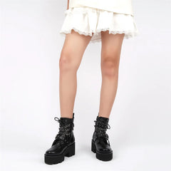 Chunky Platform Chain Detail Boots