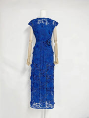Floral Appliqu��� Maxi Dress