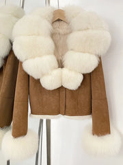 plush synthetic fiber winter jacket