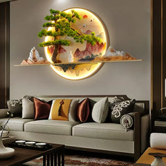 Modern LED Creative Landscape 3D Picture Wall Lamp