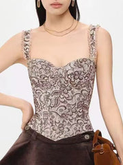Vintage Lace Bustier Corset Top
