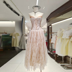 Lace A-Line Midi Dress
