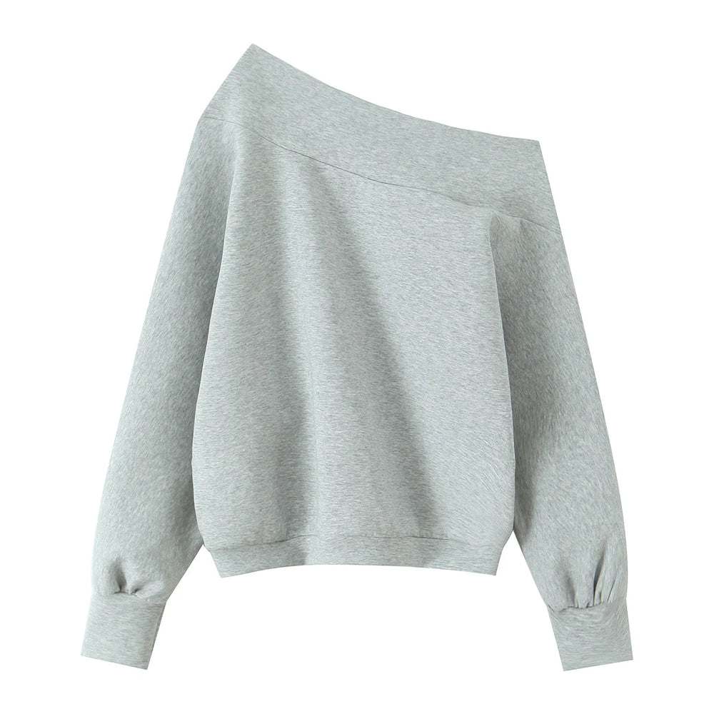 White off-shoulder sweater 