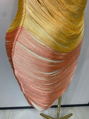 Decorative lamp with a gradient design on a white background