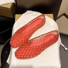 Jelly Sandals Flat Dress Wear