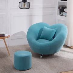 Love Shaped Fabric Single Sofa