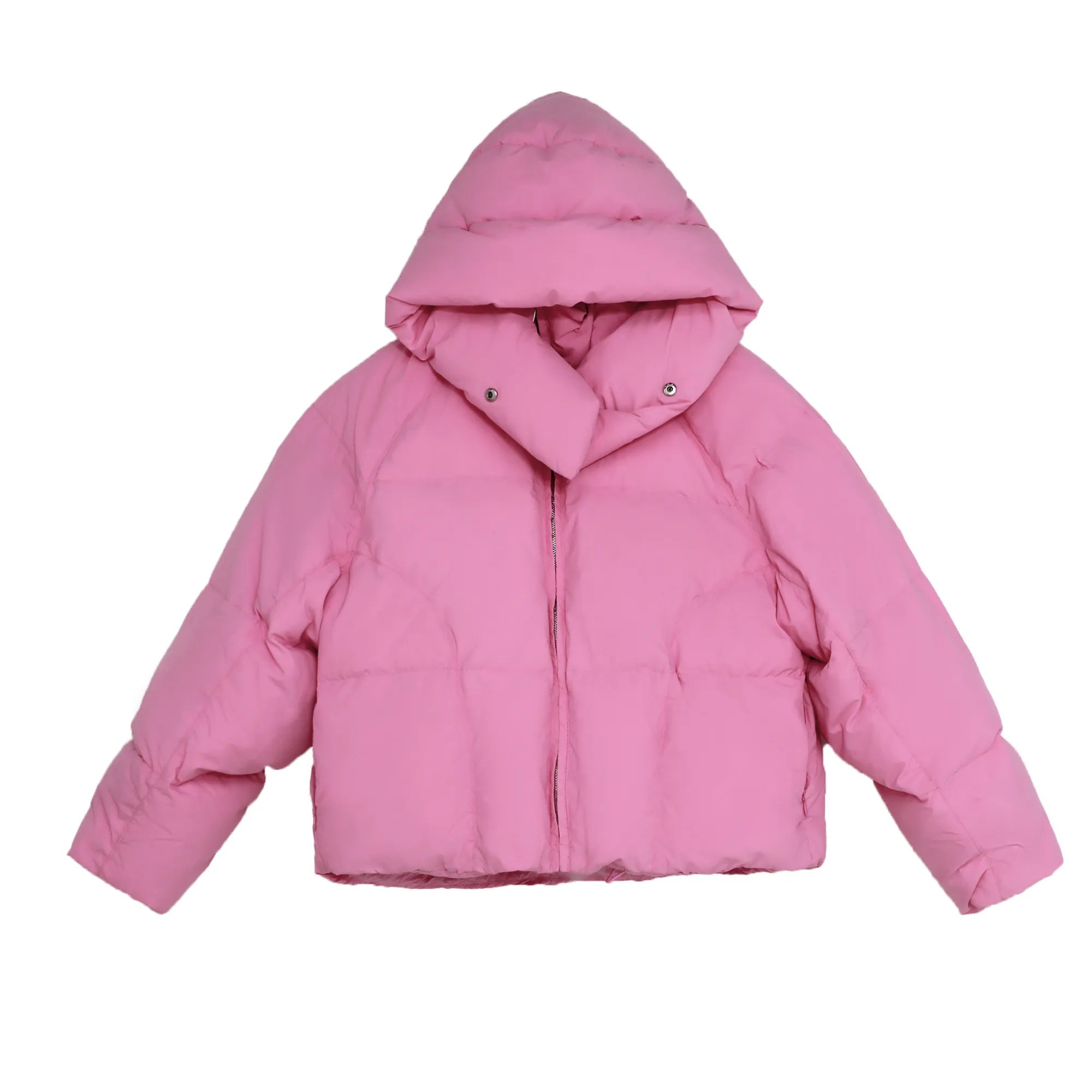 Hooded Down Cotton Puffer Parka Coat Thick Jacket