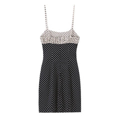 Polka Dot Spaghetti Strap Mini Dress