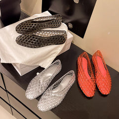 Jelly Sandals Flat Dress Wear