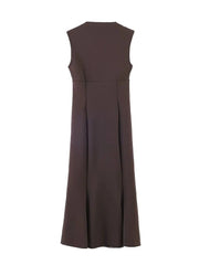 Brown dress on a white background