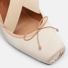 Satin Ballet Criss Cross High Heels