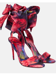 Satin Bow Stiletto Heels