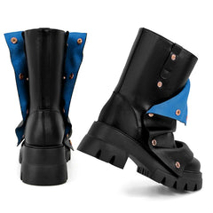 Chunky Platform Foldover Boots