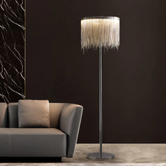 Tassel Aluminum Chain Floor Light Led Decorated Table Lamp