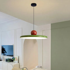 Modern LED Pendant Light | Cream Wind Flying Saucer Lamp