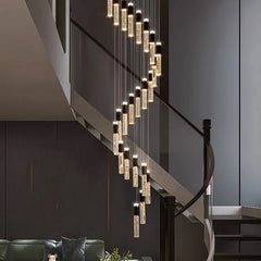 Crystal Chandelier Stair Pendant Lamp Living Room Pendant Lights