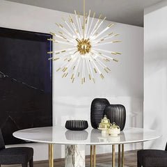 Led Gold Glass Hanging Chandelier Ceiling Lighting Fixture . Golden Atelier 3