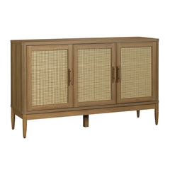 Light Honey Finish 60.00 x 36.22 x 17.99 Inches Rattan Sideboard