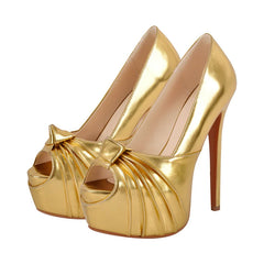 Platform Stiletto Peep Toe Heels