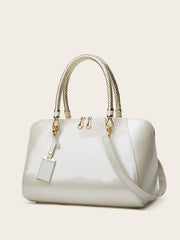 Large Capacity Structured Satchel Bag