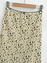 Floral Print A Line Midi Skirt
