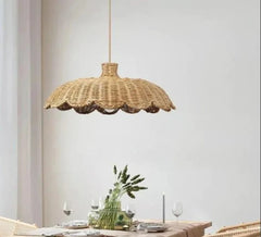 Handmade Natural Rattan Rustic Hanging Lights