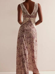 Vintage sheer maxi gown perfect for rooftop parties and holidays