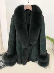 Fur Collar Shearling Jacket
