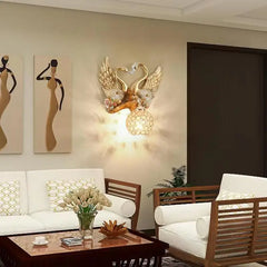 Swan LED Gold Creative Wall Sconce Lamp for Home Decor