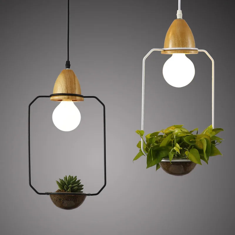 Plant Chandelier Iron Decorative Lamps and Lanterns
