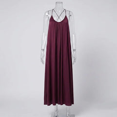 Solid Camisole Maxi Dress