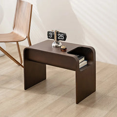 Solid Wood Corner Table Edge Table C-shaped Mini Storage