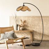 Rattan LED Lighting Floor Lamps Stand Light Bedside Lamp