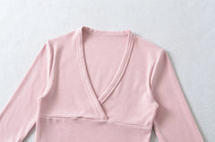 V-Neck Crossover Cropped Top