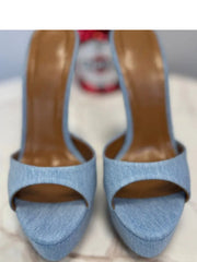 Platform Stiletto Open-Toe Mules