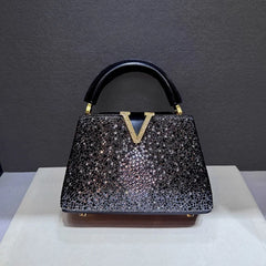Crystal Embellished Structured Bag
