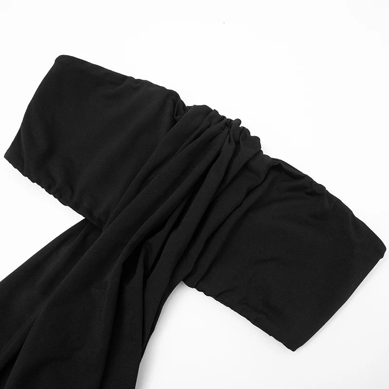 Black scarf on a white background