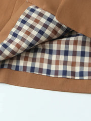 Checked Cropped Lapel Jacket