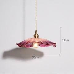 Modern Pendant Flower Glass Hanging Lamp