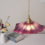 Modern Pendant Flower Glass Hanging Lamp