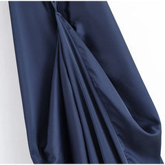 Satin Halter Open Back Maxi Dress