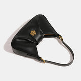 Pu Leather Solid Color Casual Crossbody Bag