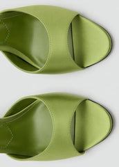 Stiletto Heel Satin Mules