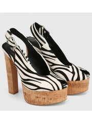 Platform Cork Heeled Sandals