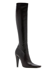 Pointed Slim High Heeled Knee High Boots