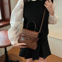 Soft Short Handle Faux Leather Crossbody Bags