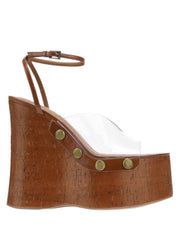 Lace Up Wedge Sandals