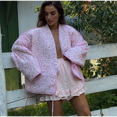 Floral Quilted Kimono Jacket